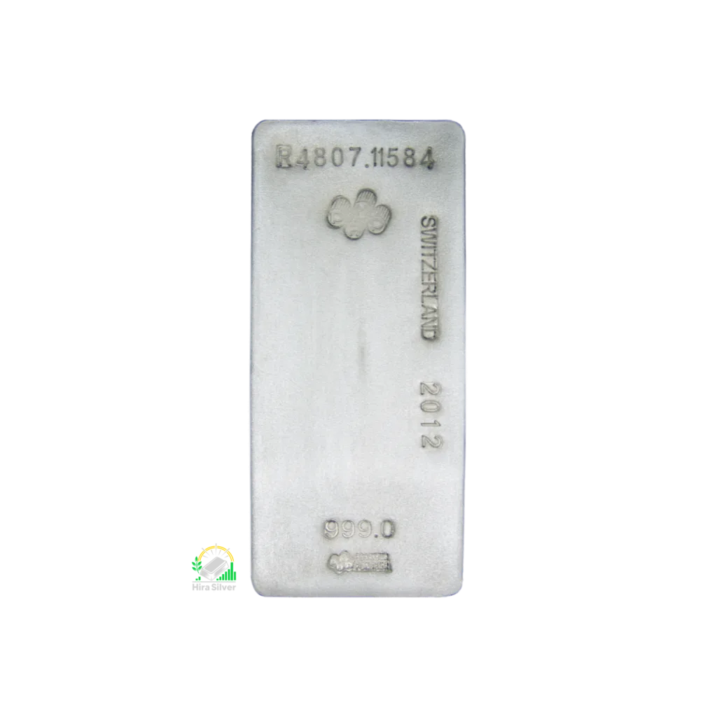 شمش نقره 1000 اونسی پمپ سوئیس